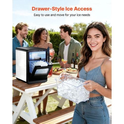Countertop Ice Maker, 44 lbs per Day, Self-Cleaning Portable Machine